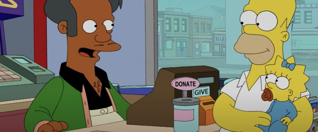 Apu foi excluido de Os Simpsons